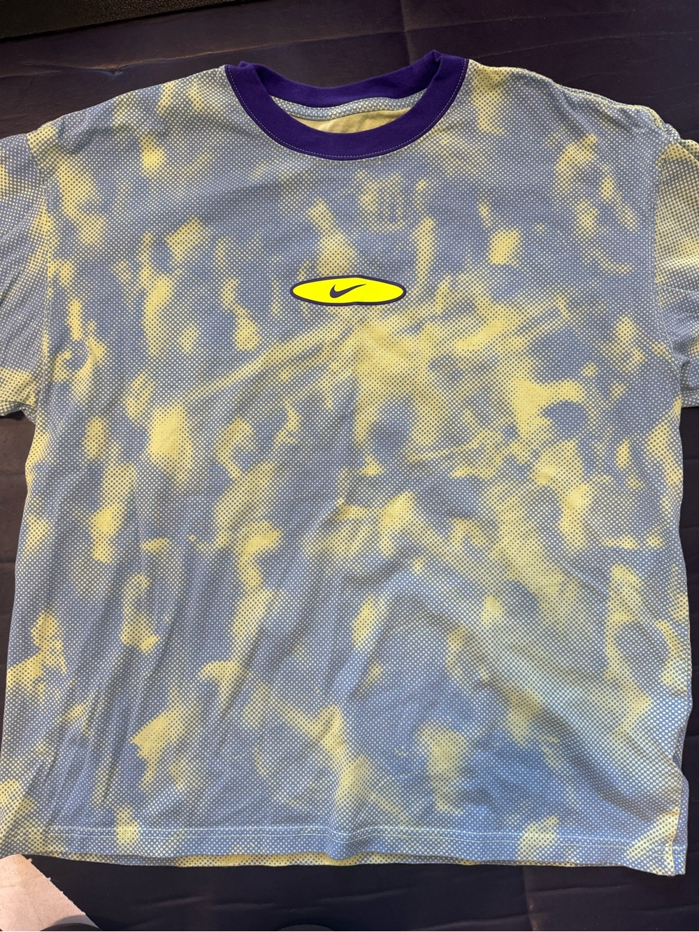 Men’s Nike sportswear Max90 T-shirt‎ in yellow and Purple Tie-Dye size M - Picture 5 of 6